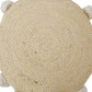 20" Tan And Brown Cotton Blend Throw Pillow Cover
