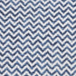 22" Blue And White Chevron Cotton Throw Pillow Cover