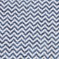 22" Blue And White Chevron Cotton Throw Pillow Cover