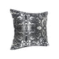 20" Black And Silver Beach Striped Cotton Throw Pillow Cover