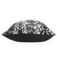 20" Black And Silver Beach Cotton Throw Pillow Cover