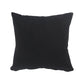 20" Black And Silver Beach Striped Cotton Throw Pillow Cover
