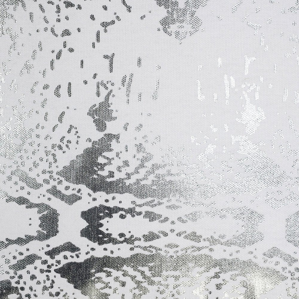 20" White And Silver Beach Striped Cotton Throw Pillow Cover