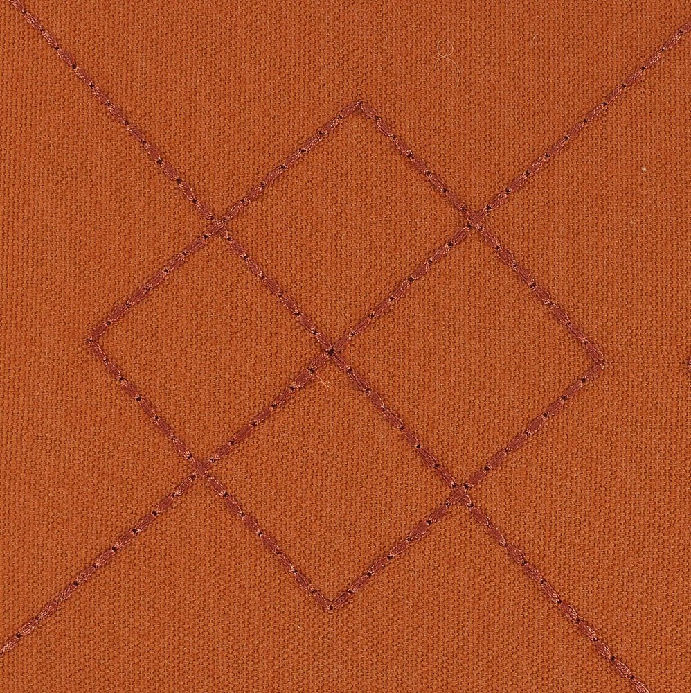 20" Orange Cotton Throw Pillow Cover