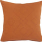 20" Orange Cotton Throw Pillow Cover