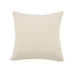 18" Cream And Orange Color Block Cotton Throw Pillow Cover