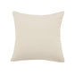 18" Cream And Orange Color Block Cotton Throw Pillow Cover