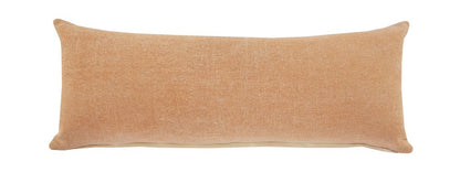 14" X 36" Brown Lumbar Cotton Throw Pillow Cover