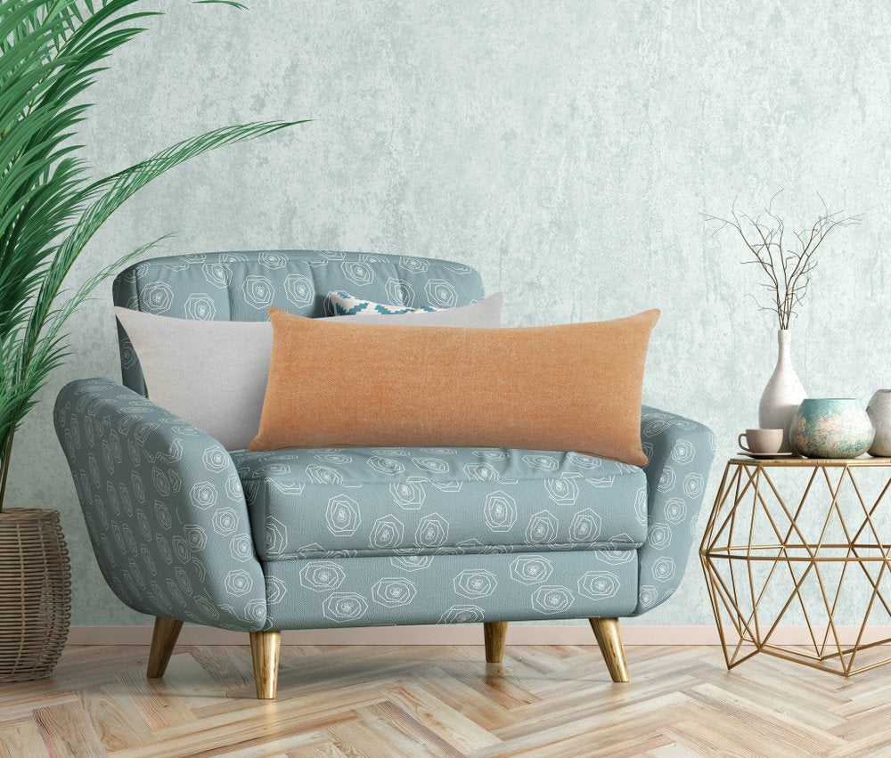 14" X 36" Brown Lumbar Cotton Throw Pillow Cover