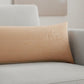 14" X 36" Brown Lumbar Cotton Throw Pillow Cover
