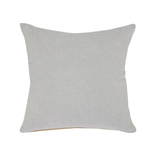20" Gray Cotton Throw Pillow Cover