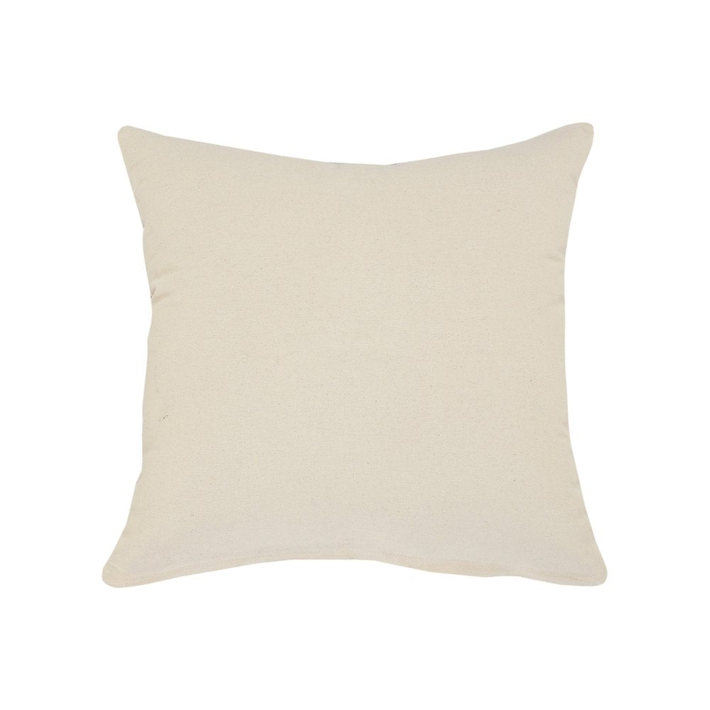 20" Gray Cotton Throw Pillow Cover