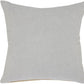 20" Gray Cotton Throw Pillow Cover