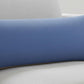 14" X 36" Blue Lumbar Cotton Throw Pillow Cover