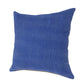 20" Blue Cotton Throw Pillow Cover