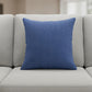 20" Blue Cotton Throw Pillow Cover