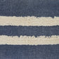 20" Blue And White Striped Cotton Throw Pillow Cover