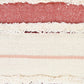 14" X 36" Off White And Maroon Lumbar Beach Striped Cotton Throw Pillow Cover with Tassels