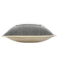 20" Gray And White Beach Color Block Cotton Throw Pillow Cover with Texture
