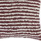 20" Red And White Striped Cotton Throw Pillow Cover with Tufts