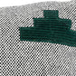 20" Gray And Green Geometric Cotton Throw Pillow Cover