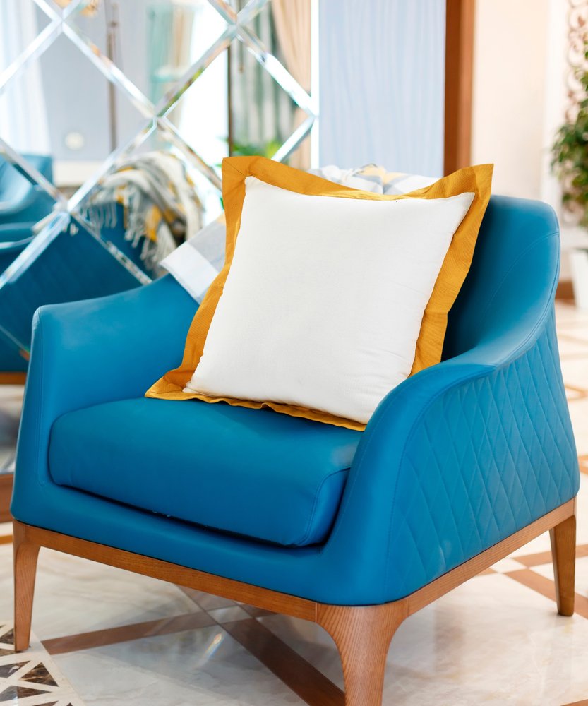 20" White And Yellow Color Block Cotton Throw Pillow Cover