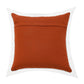 20" Brown And White Color Block Cotton Throw Pillow Cover