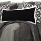14" X 36" Black And White Lumbar Color Block Cotton Throw Pillow Cover