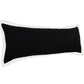 14" X 36" Black And White Lumbar Color Block Cotton Throw Pillow Cover