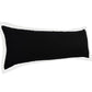 14" X 36" Black And White Lumbar Color Block Cotton Throw Pillow Cover