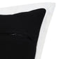 14" X 36" Black And White Lumbar Color Block Cotton Throw Pillow Cover