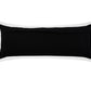 14" X 36" Black And White Lumbar Color Block Cotton Throw Pillow Cover