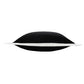 20" Black And White Color Block Cotton Throw Pillow Cover