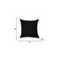 20" Black And White Color Block Cotton Throw Pillow Cover