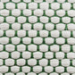 20" Green And White Striped Cotton Blend Throw Pillow Cover