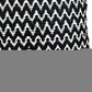 20" Black And Ivory Chevron Cotton Blend Throw Pillow Cover