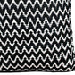 20" Black And Ivory Chevron Cotton Blend Throw Pillow Cover