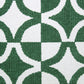 20" Green And Ivory Diamond Cotton Blend Throw Pillow Cover