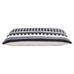 14" X 36" Black And Ivory Lumbar Geometric Cotton Blend Throw Pillow Cover