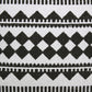 20" Black And White Geometric Cotton Blend Throw Pillow Cover