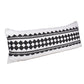 14" X 36" Black And Ivory Lumbar Geometric Cotton Blend Throw Pillow Cover