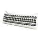 14" X 36" Black And White Lumbar Geometric Cotton Blend Throw Pillow Cover