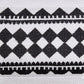 14" X 36" Black And White Lumbar Geometric Cotton Blend Throw Pillow Cover