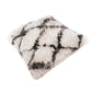 20" White And Black Diamond Throw Pillow Cover