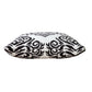 20" White And Black Medallion Cotton Blend Throw Pillow Cover