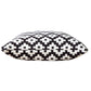 20" Black And White Diamond Cotton Blend Throw Pillow Cover