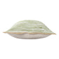 20" Green And White Beach Striped Cotton Blend Throw Pillow Cover