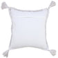 20" Blue Cotton Throw Pillow Cover