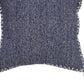 20" Blue Cotton Throw Pillow Cover