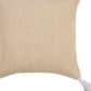 20" Tan And White Cotton Throw Pillow Cover